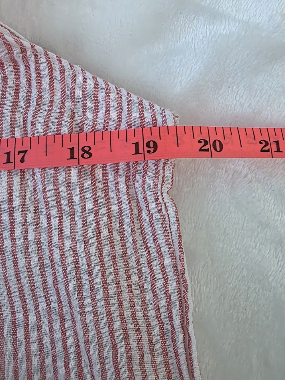 LL Bean Striped Sleeveless Pink & White Cotton Shirt Dress Womens Size XSmall - Picture 11 of 12